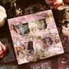 100sheets Floral Notebook Series Ins Style Flower Characters Castle Landscape Die Cut Stickers Gift Box DIY Diary Scrapbook