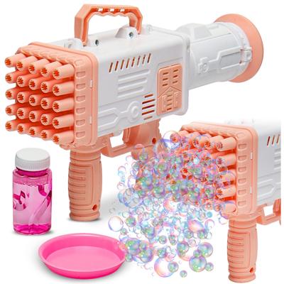 Pistola sparabolle bazooka generatore regalo liquido per bolle