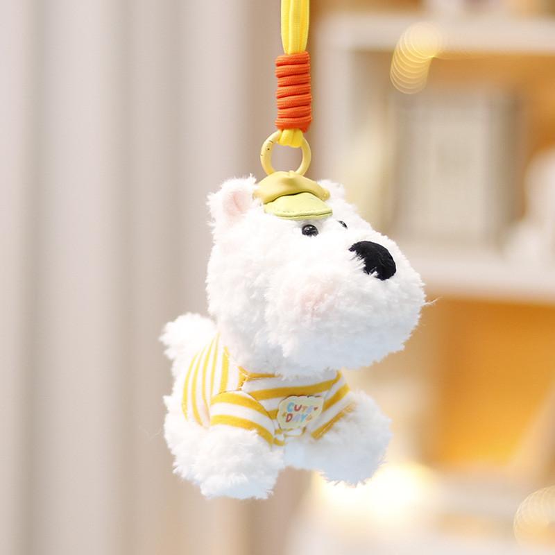 West White Highland Terrier Plush Keychain Pendant Dog Toy Doll Decoration Gift