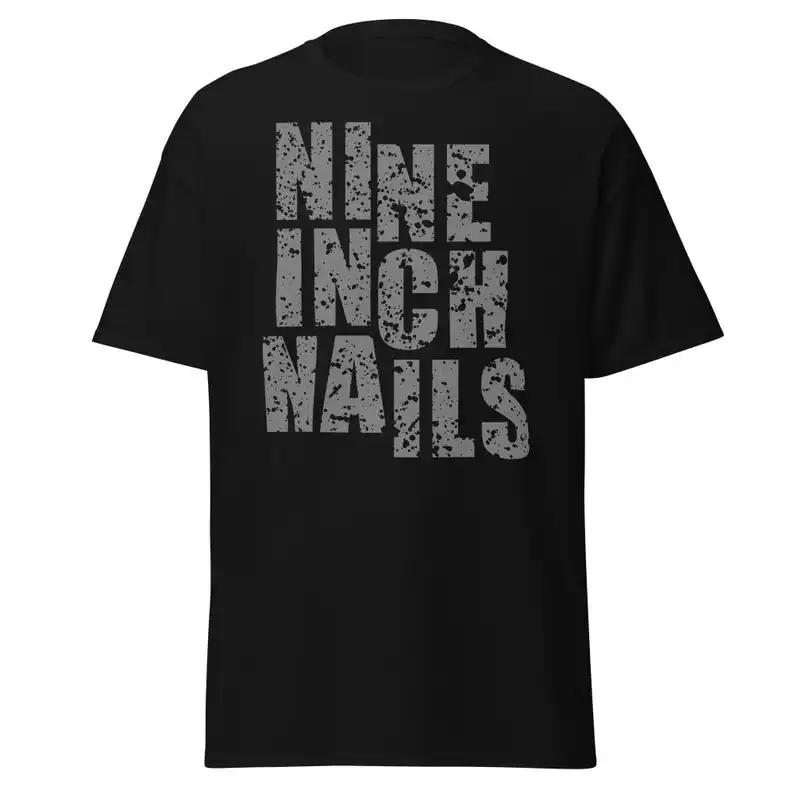 

Nu Metal Band T-Shirt Industrial Rock cotton Vintage round neck Hip Hop Men Women Streetwear Tees Short Sleeve - Men s Summer... S разноцветный