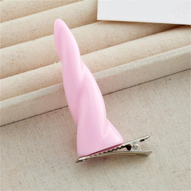 Anime Haarspange Horn Halloween Horn Flache Spange Halloween Haarnadel Tier Elegant Haarspange für Cosplay