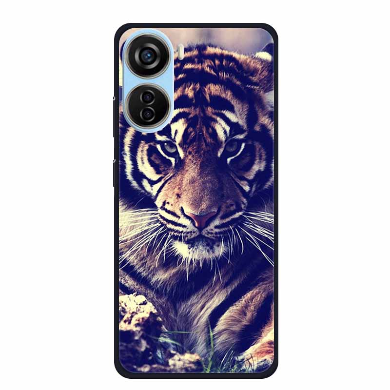 For ZTE Axon 40 LITE Case Popular Picture Black Silicone Soft Back Cover Case For ZTE Axon 40 Lite Case 40Lite Phone Cover Coque