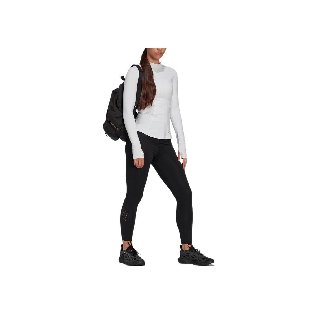 Adidas Solid Color Casual Long Sleeve T-Shirt Women Tops White HI6034