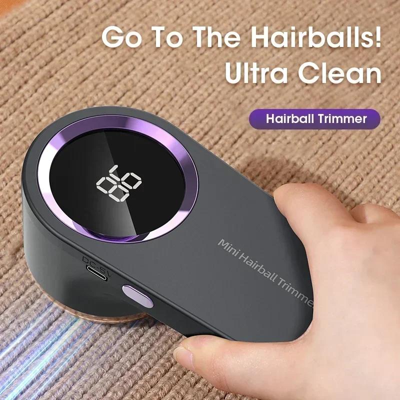 Electric Hair Ball Trimmer Wireless Portable Clothing Hair Removal Machine LED Display Handheld Knitted Fabric Shaving Machine