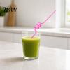 Creative Plastic Straws 10PCS Spiral Straws, Colorful Twisted Translucent Drinking Food-Grade Party PETG Reusable Drink Accessories for Cocktails