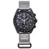 Cıva kol saati Omega Swatch işbirliği orijinal ürün kutusu çanta dahil Speedmaster modeli görev suya dayanıklı MoonSwatch