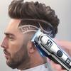 Professional electric hair clipper with limited comb LED digital display USB men's shaving and trimming machine for home use Father's Day