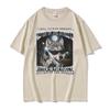 Alpha in den Straßen Kätzchen im Bett T-Shirt YK Lustiges Wolfs-Meme Grafik-T-Shirts Unisex Damenmode Humor Oversize-T-Shirt