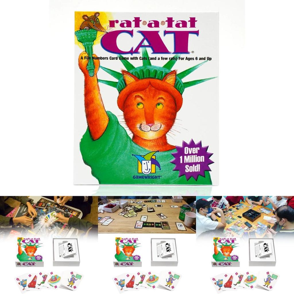 Rat A Tat Cat Card Game For Family Fun Gathering Play Props Toy