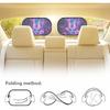 Bulopur Purple Butterfly 2 Pack Car Window Shades for Side Window UV Protection Breathable Sun Protection and Sun Shade Blocker Car Shades Back