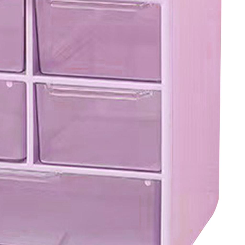 3 Katlı Masaüstü Çekmece Saklama Kutusu 6 Bölmeli Takı Güzellik Lens Küçük Eşyalar için Düzenleme Kutusu