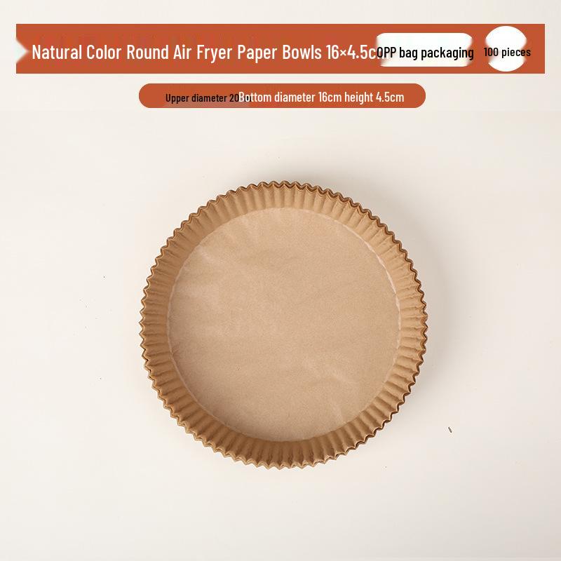 Ölbeständige Heißluftfritteusen- und Ofen-Papierbecher - Lebensmittelqualität, Runde Silikon-Backmatten