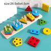 Wooden Puzzle Kids Montessori Toys for Baby 1 2 3 Years Old Alphabet Number Shape Matching Games Children Early Educational Toys