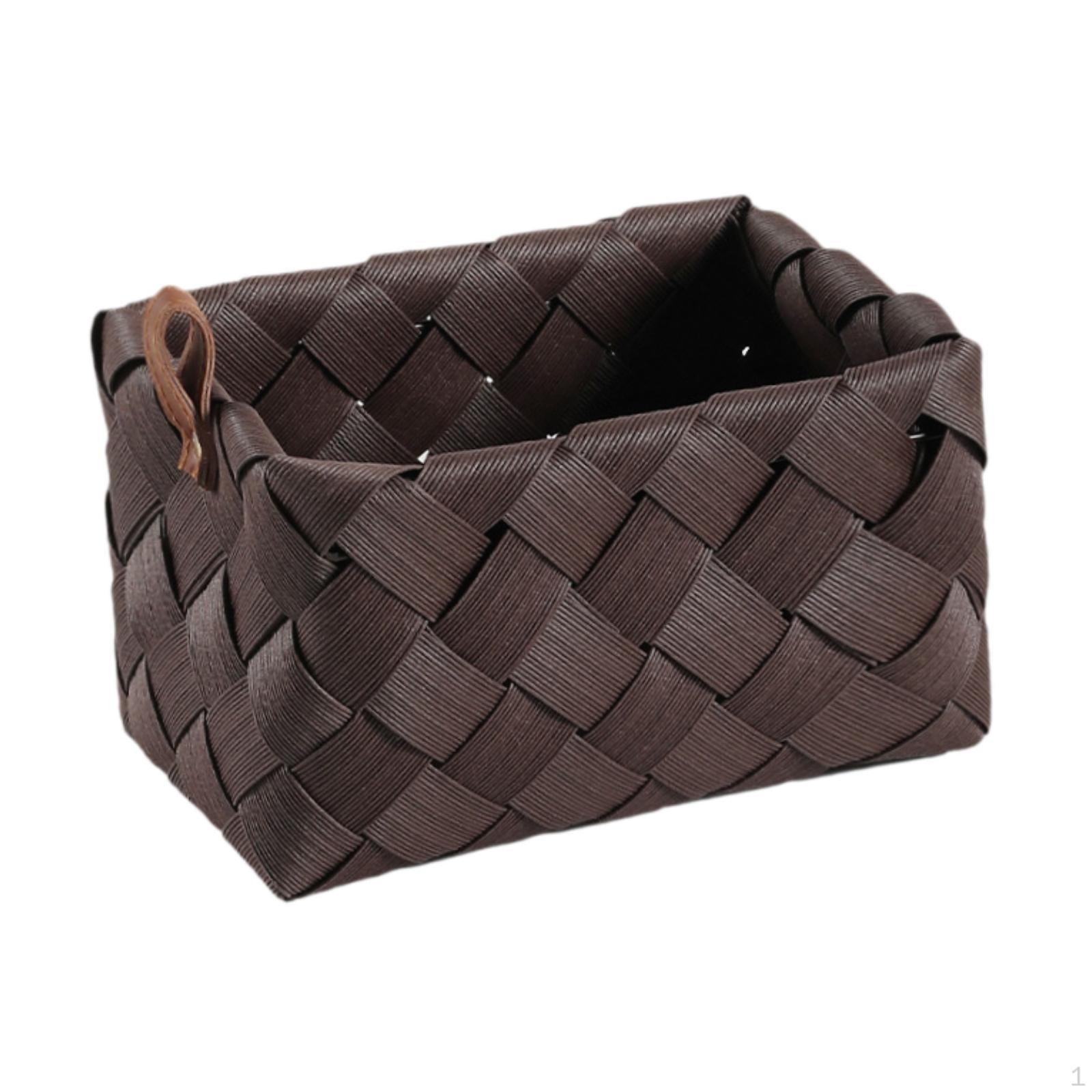 

Корзина для хранения из ротанга, органайзер для дома и сада 22cmx15cmx13.5cm