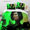 Gaming Valorant Bedding Set Single Twin Full Queen King Size Bed Set Aldult Kid Bedroom Duvetcover Sets 3D Print Anime 034