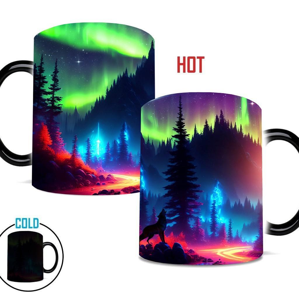 Northern Lights Valentine'S Day Ceramic Coffee Mark Cup Color Changing Cup Water Aurora Borealis
