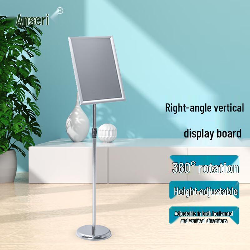 Accu-Rui Stainless Steel A4 Right-Angle Display Sign