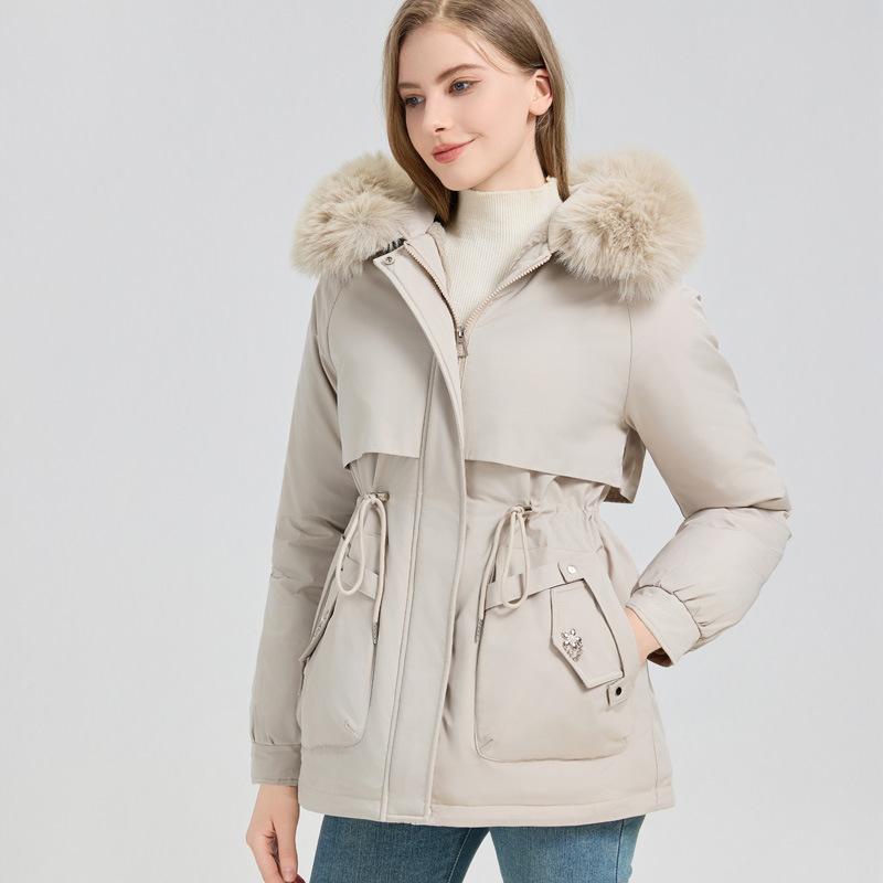 Winter New Style Parkas, Women's Korean Style Mid-length Cotton Coats, Loose Coats and Jackets