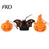 Flameless Pumpkin Candle Light Halloween Witch Hat Lamp, Bat Skull Hollow LED Night Decorative Ornaments for Party, Spooky Tabletop Decor Haunted