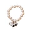 Crafts Dog Toy Heart Necklace Silver BJD Dolls Mini Pearl Chain  Doll Accessories