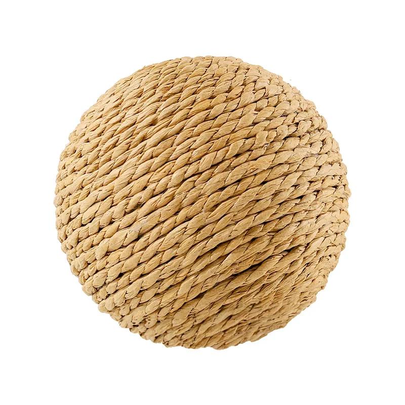 Neues Katzenspielzeug Super Großer Sisalball Papierseilball Bissspielzeug Langlebig Kratz-Biss-Langeweile Vertreiben Katzenspielball