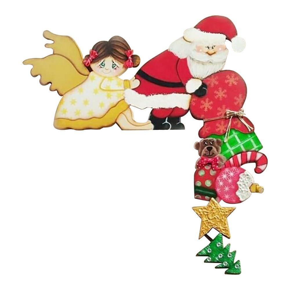 Elk Santa Claus Xmas  Navidad Door Frame Decoration Home Decor Door Trim Christmas  Ornaments