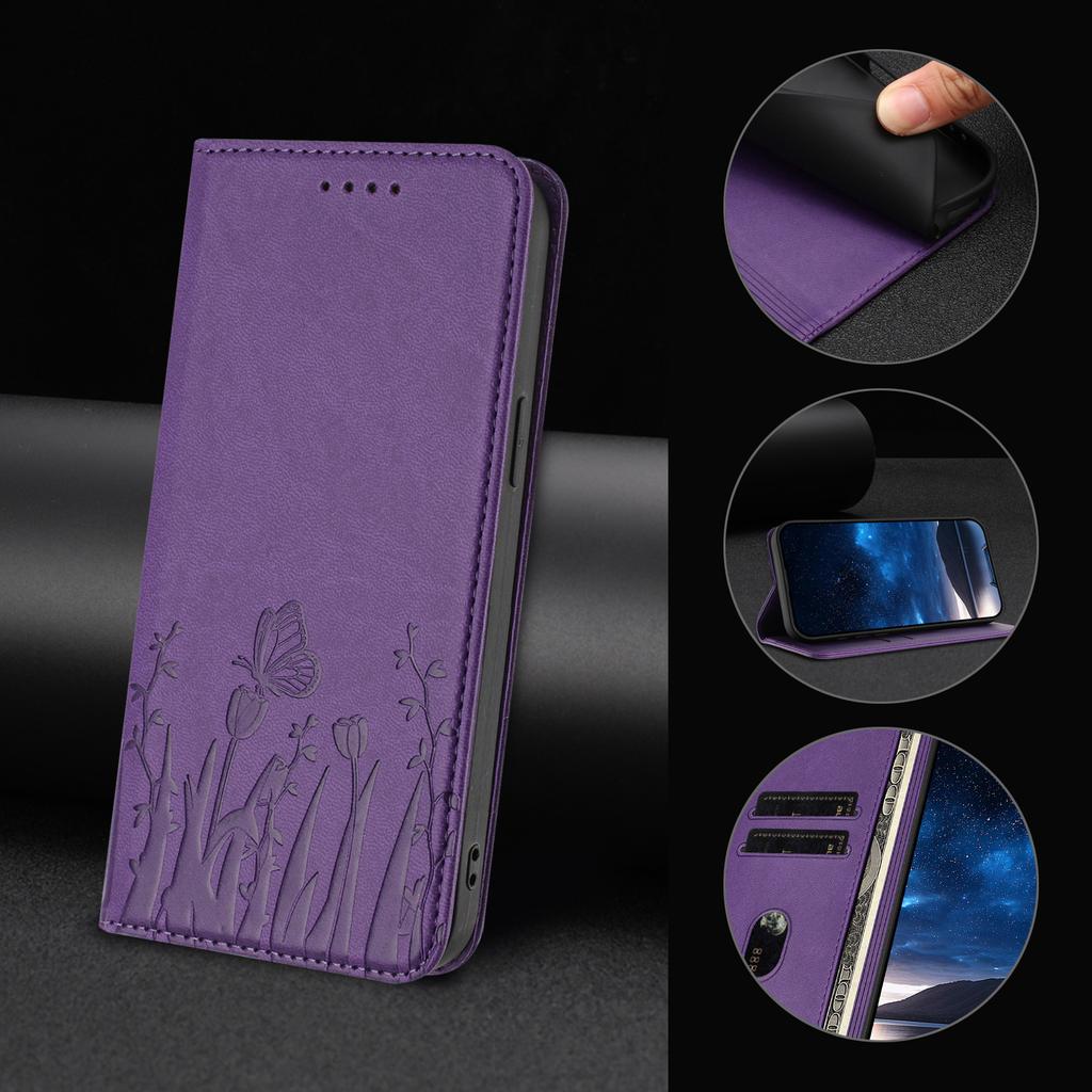 butterfly Flower Flip Wallet Leather Case For Redmi Note 15 14 13 12 Pro Plus Note 15 Pro 4G 5G Magnetic Stand Protective Cover