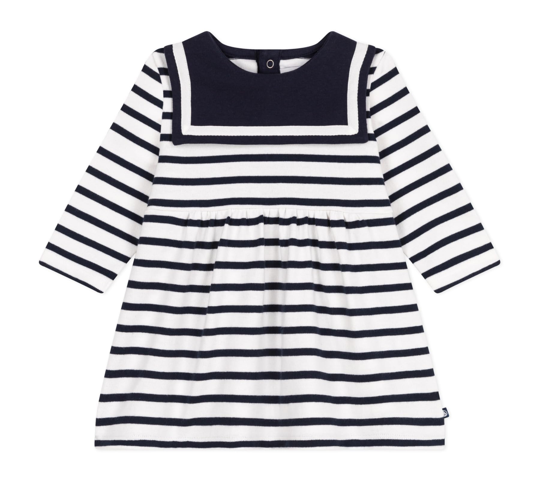 

Dress A0CNY 12 months 74cm [Petit Bateau] Off-white/Navy
