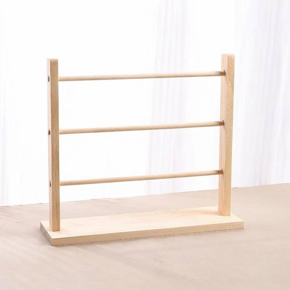 Storage Shelf Wooden Storage Rack 2/3/4 Layer Jewelry Organizer Holder Bracelet Frame  Living Room
