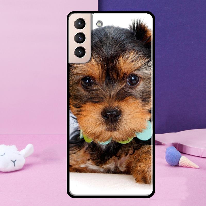 Yorkshire Terrier Dog Phone Case For Samsung Galaxy S25 Ultra S23 S20 S21 S22 S24 FE S9 S10 Plus S24 Ultra Cover