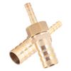Brass Fitting Hose Barb Tail Reducer Reducing Plug Connector (6mm 16mm 2pcs)