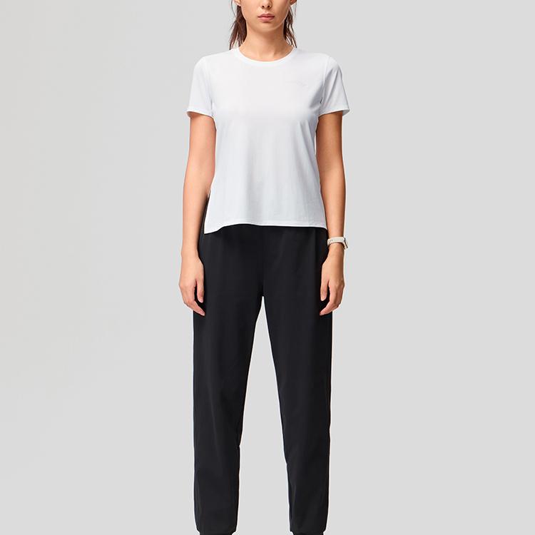 SAUCONY Solid Color Quick-Dry Breathable Outdoor Loose Casual Round Neck Short Sleeve T-Shirt Women Tops SC1249114A-WT02