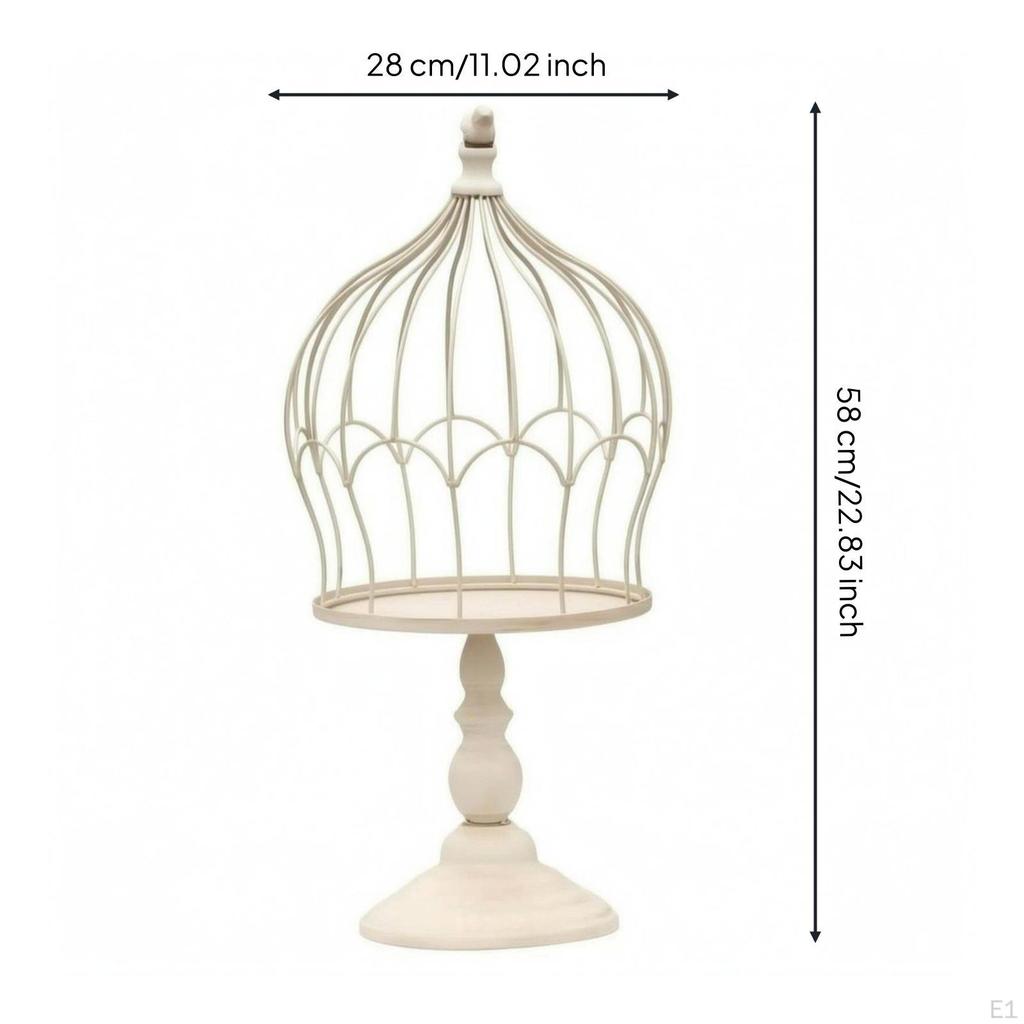 Vogelkäfig Blumenständer Sockel Basis Vintage Pflanzgefäß Antik Abgenutzt Tischplatte Pflanze