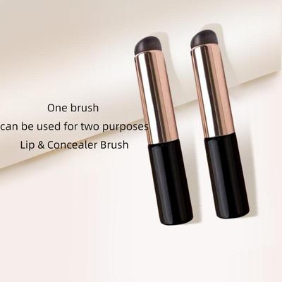 1pc Silicone Lip Brush Smudge Brush Soft Round Head Portable Premium Feeling
