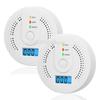 1/2Pack Carbon Monoxide Detectors CO Detectors Battery Powered With Alarm Light Digital Display for Home,Bedroom,Kitchen,Office