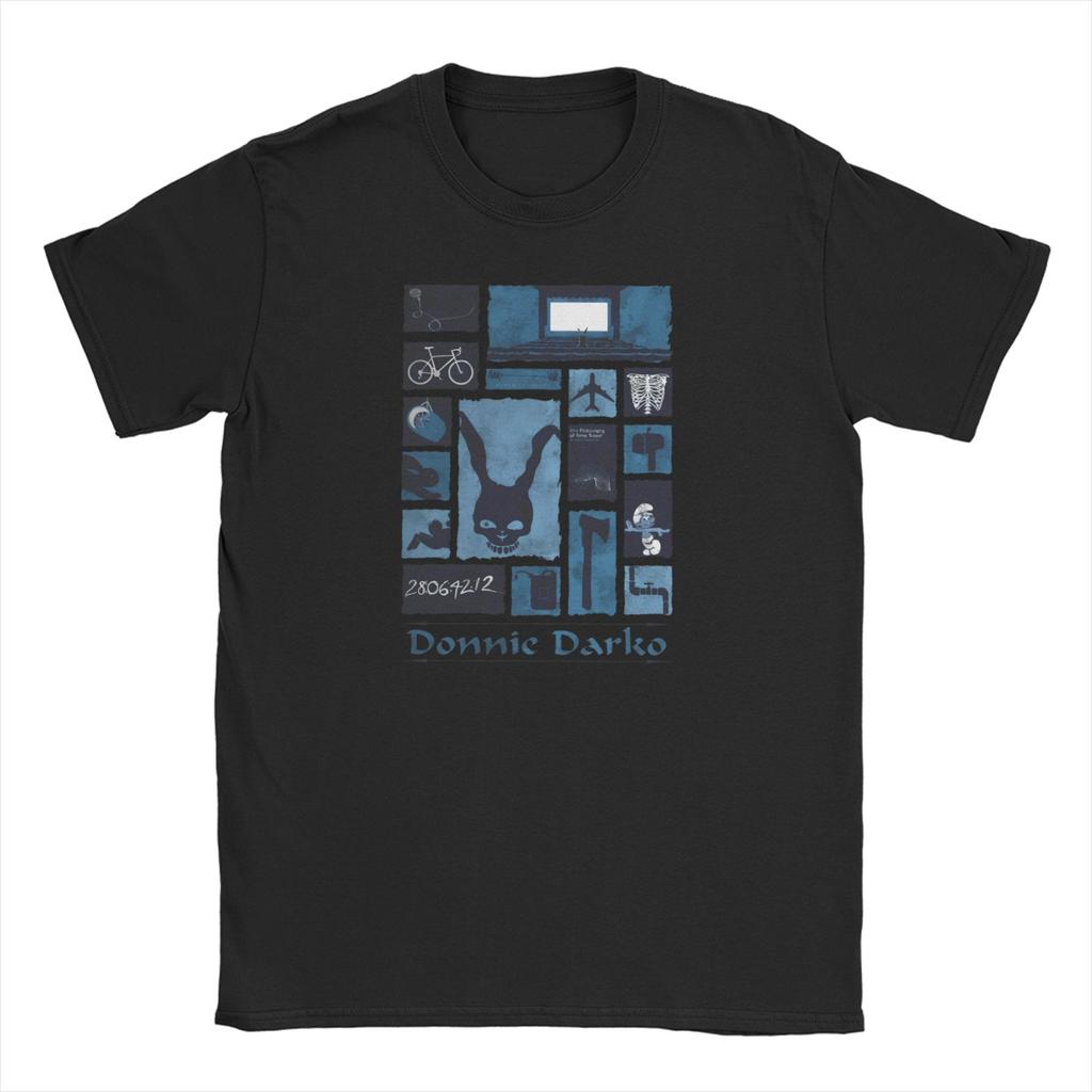 Vintage Donnie Darko Airlines TShirts Unisex Women Crewneck Cotton T Shirts Short Sleeve Tees Plus Size Clothing