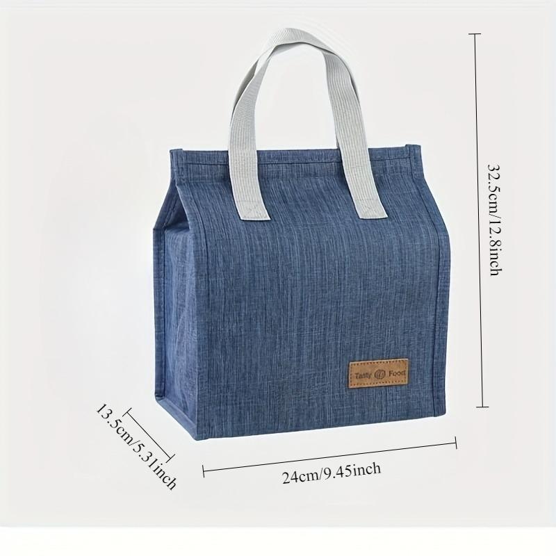 Sac à déjeuner isotherme, sac à main de rangement, couleur unie, multifonctionnel, pour enfants, école, pique-nique, nouveauté