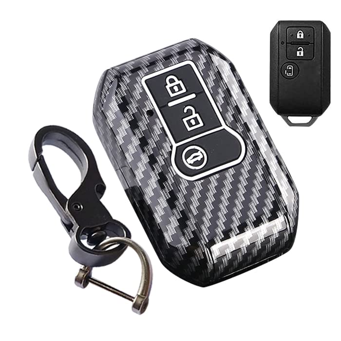 

LETINGFAR Key Case for Suzuki, Smart Key Case, Key Cover, ABS Plastic, 3 Buttons, SUZUKI2-3J-E-19-TQ чорний