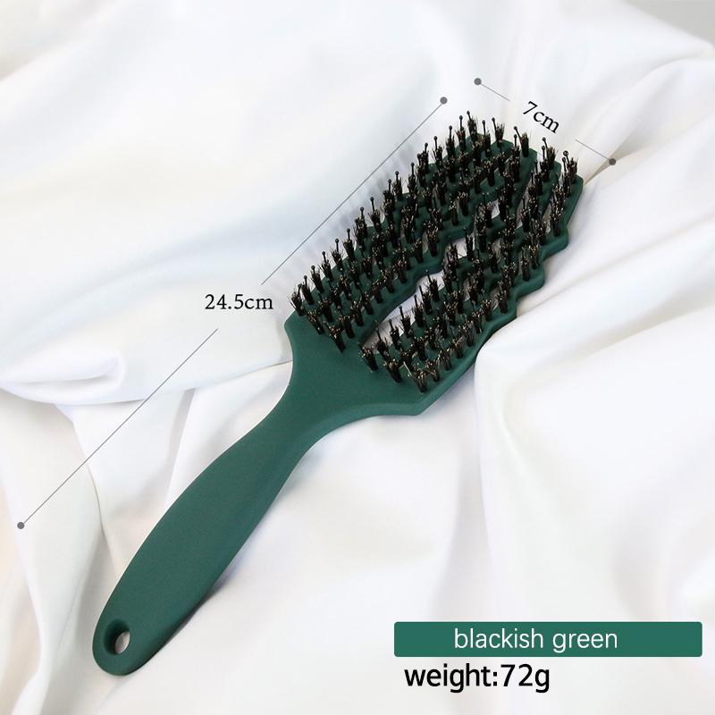 Massagekamm Damen Borsten Nylon Haarbürste Nasses Frisieren Trocken Salon Haarpflege Styling Werkzeuge Zubehör