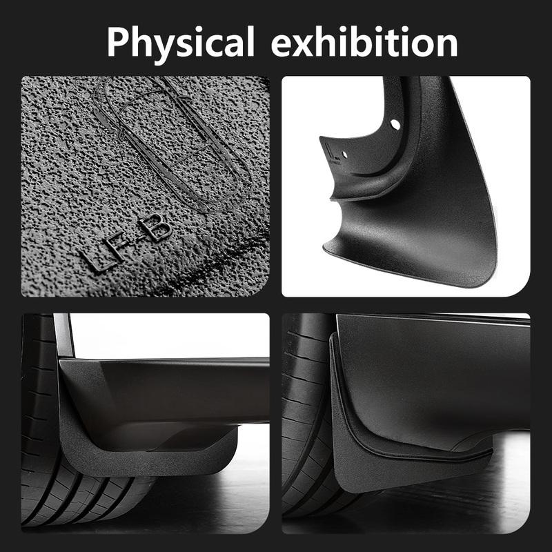 YZ for Tesla Model 3 /Y/YL Highland Juniper 2026 8-piece set of  TPE non perforated mudguard All Weather Splash Guards