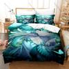 Anime Bedding Set 3Pcs Hololive Rushia Yandere Necromancer Design Stylish Bedroom Ornament Gift