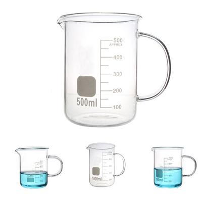 50/100/250/500/1000ml Capacity High Temperature Resistant Glass Scale Beaker