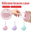 Soft Silicone Orthodontic Retainer Case Denture Storage Vent Box Hole Container Orthodontic Dental Retainer Guard