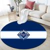 Vancouver Whitecaps Football Club Round Area Rug,Carpet Rug for Living Room Bedroom Sofa Playroom Decor,Non-slip Floor Mat