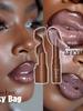 Lábios de Meninas Quentes Europeias e Americanas! Conjunto de Lápis Labial Escuro Batom Combo Labial Lápis Labial Brilho Labial Sólido Perolado Estilo Iins