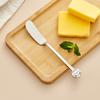 1/2pcs Cute 316 Stainless Steel Butter Knife Bread Jam Cream Spatula Long Handle Cheese Butter Spreader Kitchen Utensil
