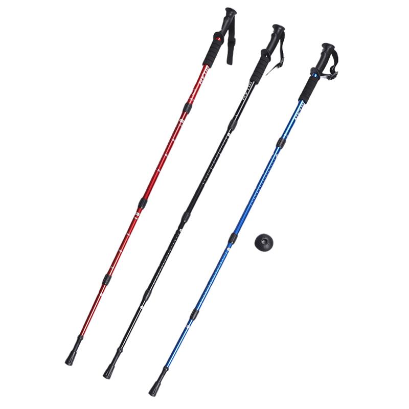 51-110Cm Aluminiumlegierung Teleskopstock Wanderstöcke Outdoor Wanderstöcke Trekking Kletterstöcke Wanderstöcke Alpenstock