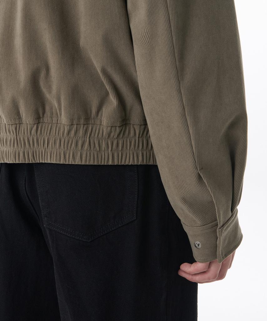 Musinsa Standard 14W Corduroy Minimal Blouson Jacket [Taupe Beige]