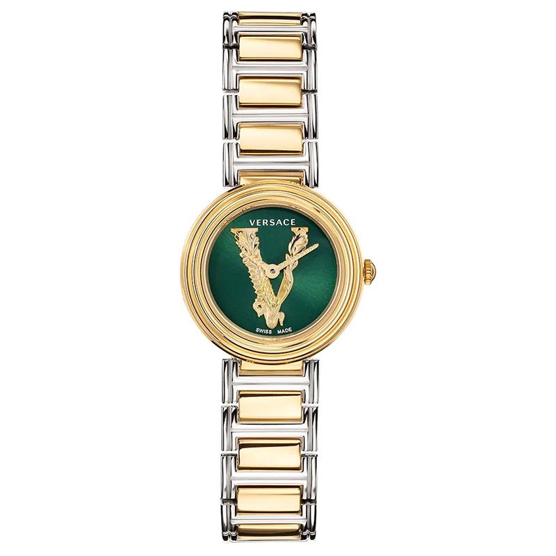 Versace Women`s Virtus Two-Tone Swiss Quartz
