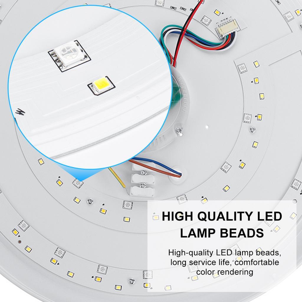 200W Bedroom Smart Ceiling Lamp Home Lighting WiFi APP Intelligent Control bluetooth Music Light Modern RGB LED Ceiling Light